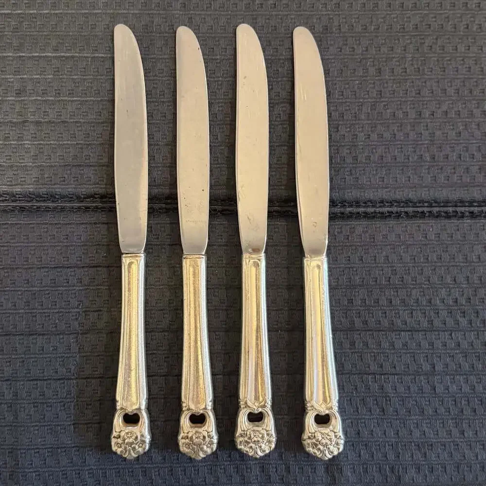 Rogers Bros “Eternally Yours” Silverplate Dinner Knives Set of 4
